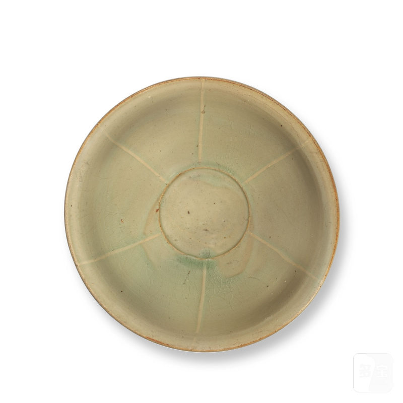 宋 耀州青釉盌 | A LARGE YAOZHOU CELADON-GLAZED BOWL - 图3